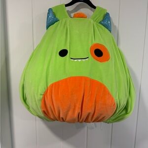 Squishmallow Green and Orange Monster Costume